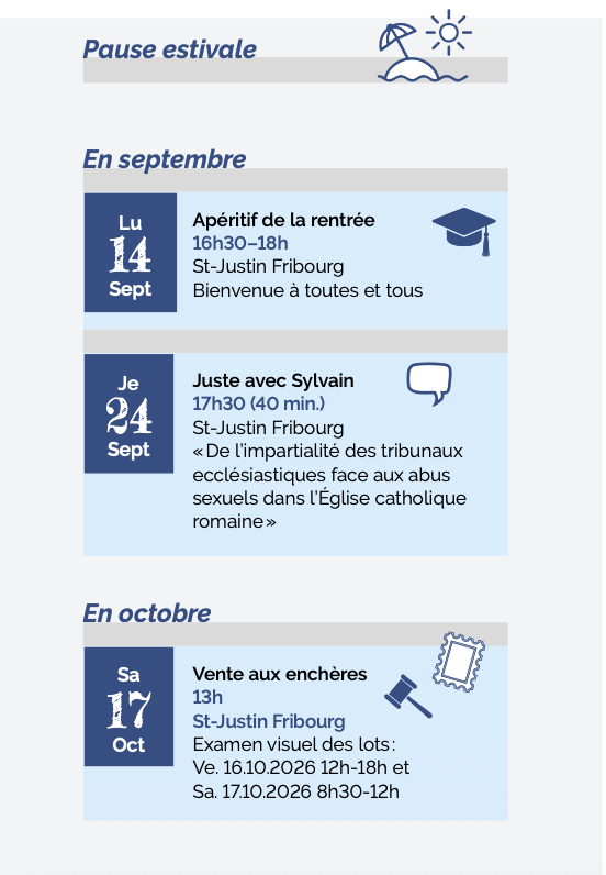 Agenda des événements St-Justin
