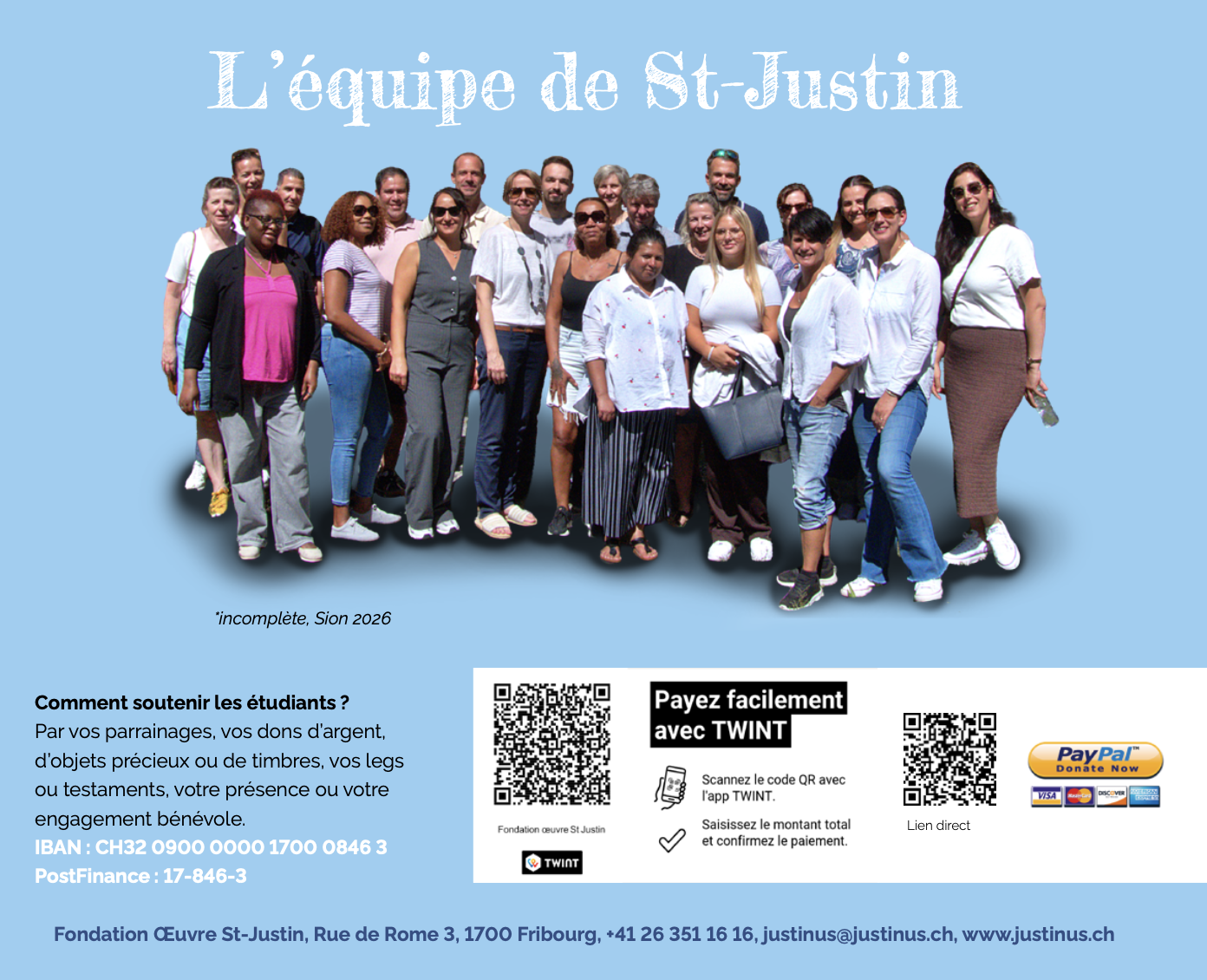 Agenda des événements St-Justin
